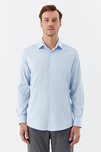 Sabri Özel Shirt Slimfit Light Blue