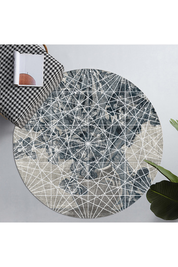 sharpdo Rugs living room Circular classic element carpet120*120cm