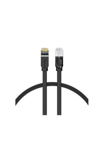 Baseus Patch cord UTP Cat6, fir de cupru, rotund, viteză maximă 1 Gbps, PVC, 1m, negru