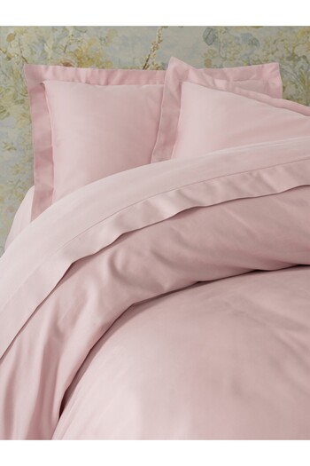 Cotton Box Elegant Satin Single Duvet Cover Set Powder
