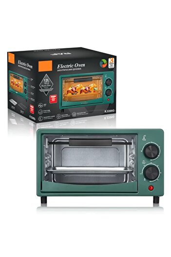 divendi-ro Electric oven RAF R5305G, 800W, capacity 12L, 2 operating modes, 33x18x20cm, green