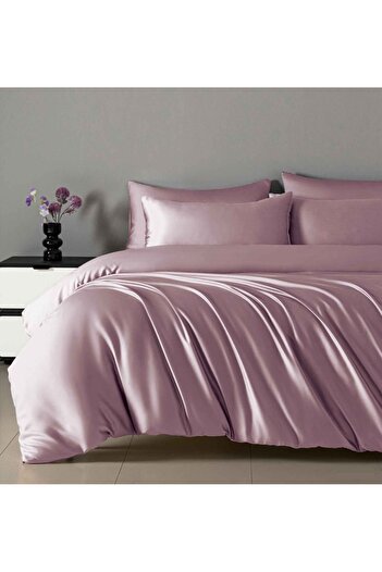 CHIRASO CHIRASO Bedding Set, Shiny SATIN, ELASTIC Sheet 180x200cm, Duvet Cover 200x230cm, 2 Pillowcases