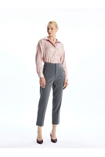 LC Waikiki Gray Slim Fit Women's Trousers