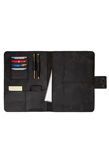 deridense Θήκη για tablet M2 13-14 ιντσών Macbook Pro-air Γνήσιο δέρμα Crazy Leather Organizer Θήκη για tablet