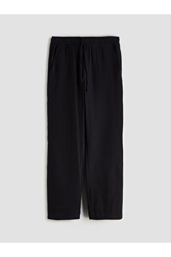 LC Waikiki Elastic Waist Textured Women's Trousers