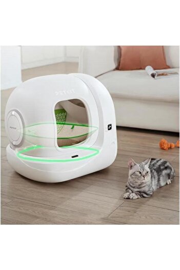 Petkit Smart Cat Litter with Self-Cleaning, Pura Max 2 for Cats, Capacity 7L, White, LED Display, Bl