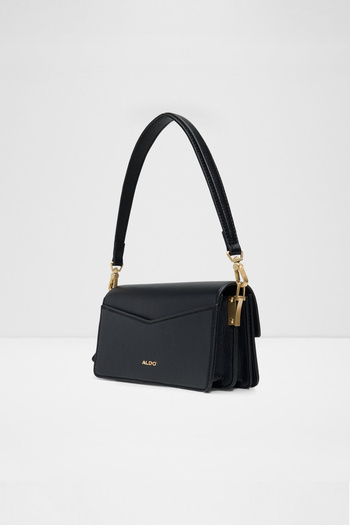 Aldo Luxecarry2.0 - Women's Double Strap Magnet Closure Medium Size Black Bag