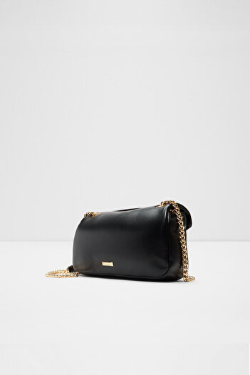 Aldo Olyvia - Women's Black Chain Handle Lock Closure Medium Size Crossbody Bag
