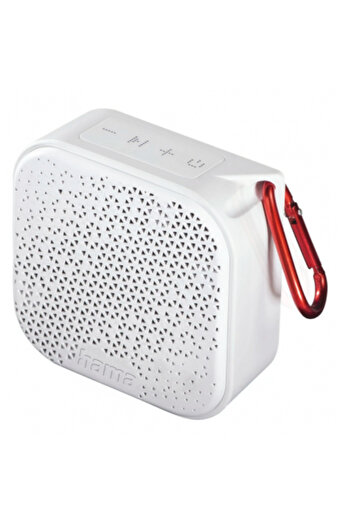 Hama Pocket 2.0 Beach, Please! Edition Portable Speaker, 3.5W (White)