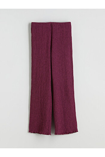 LC Waikiki Elastic Waist Textured Women's Trousers