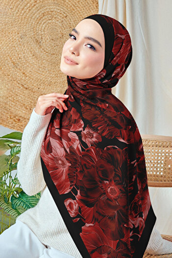 hijabchi Bursa Silk Shawl - Lilac Garden Series - New Collection -