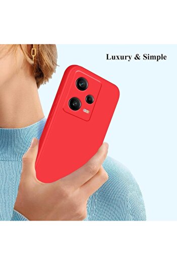 SOHO Matte TPU Protective Case for Xiaomi Redmi 12 Pro - Red