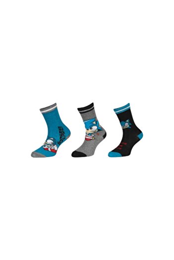 Sonic Set of 3 pairs of children's socks, multicolor, 23-26, The Ring,
