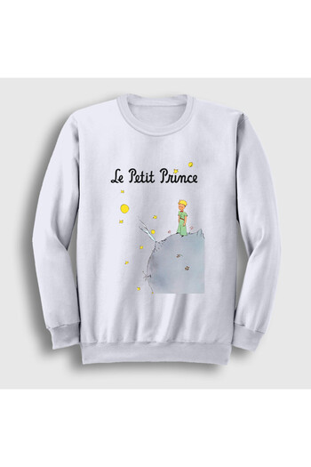 Presmono Unisex Λευκό Κάλυμμα Le Petit Prince Φούτερ Little Prince 566203tt