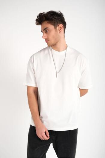 Gerekli Men T-Shirt Oversize 100% Cotton Casual Fit T-Shirt