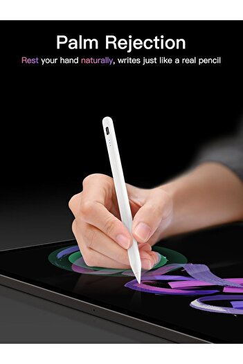 m.tk moveteck iPad 11. Nesil A16 /10. Nesil 10.9 Uyumlu Flip Kılıf + Bluetoothlu Klavye Mause + Avuç içi Red Kalem