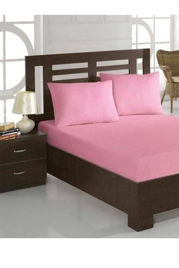 VİLERA HOME Pink Cotton Battal Boy Bed Sheet Set