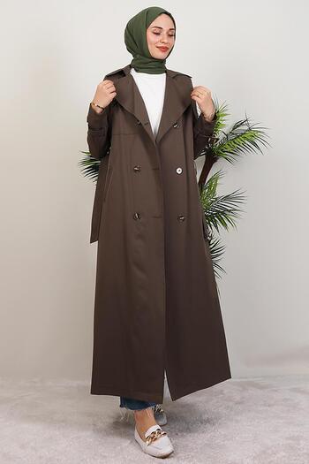 GİYZAMİLA Terra Trench Coat Χακί