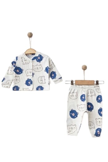 Nayinom Baby Bear Buttoned Pajama Set