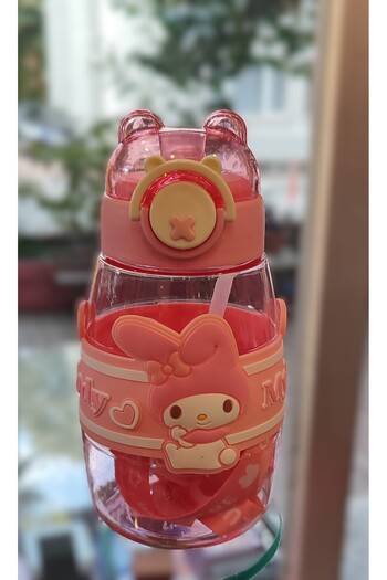 ada çanta kırtasiye My Melody Figured Children's Water Bottle Flask 500ml Hanging Plastic Ad71036