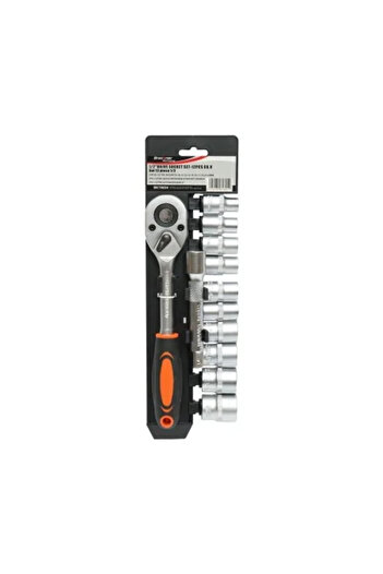 Breckner Germany Socket Wrench Set, 1/2", with reversible ratchet, extension, 12 pieces, Breckner Germany