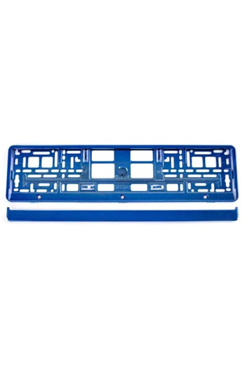 AMIO Plastic License Plate Holder, Premium Quality, Blue Color