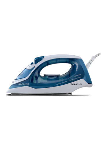 Taurus Fier de calcat Baltic 2200, 2200 W, Debit de abur 25 g/min, Jet de abur 110 g/min (Alb/Albast
