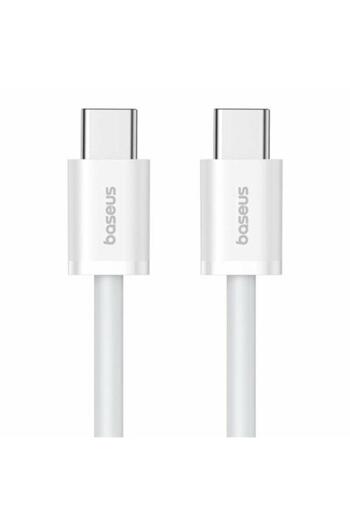 Baseus Cablu de date superior, încărcare rapidă, USB Type-C la USB Type-C 30W, 2m, alb
