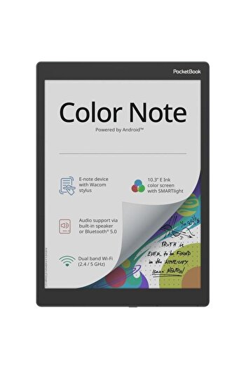 pocketbook Tableta ePaper Color Note, Ecran E Ink Kaleido 3, Procesor Quad Core 1.5 GHz, 4 GB RAM, 3