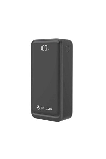 TELLUR External Battery Boost Pro PD303 30000mAh, 2xQC3.0 22.5W + PD20W, LCD Display (Black)