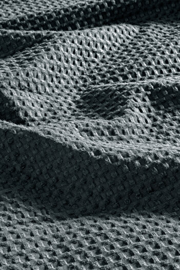 Penelope 100% Cotton Double Bed Bedspread 220x240 cm Anthracite - Lia Series