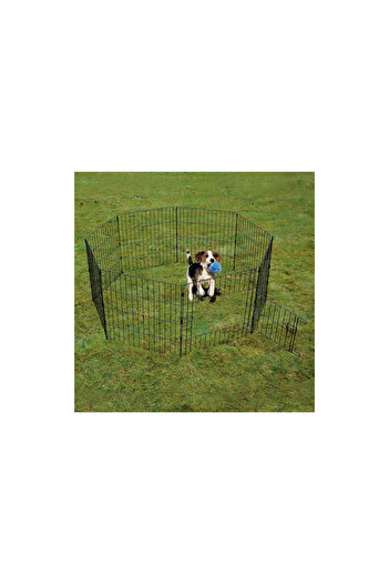 Duvo Puppy Run With Door & Net & Hooks Black 60 x 60cmColor: Black, Dimension: 60 x 60cm