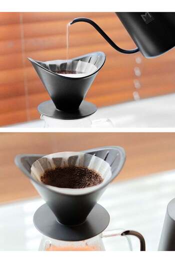 COOYA V60 Glass Dripping Kettle Coffee Maker, Fine Filter Cup,with a 450ml glass container