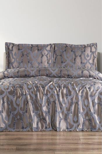 Çeyiz Diyarı Kybele 3 Piece Double Pique Set 230X250 Gray