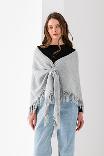 T Crazy T-Crazy Tassel Glittering Triangle Shoulder Wrap, Fashionable and Practical Knitwear Knitted Accessory, Triangle Draping Shoulder Wrap