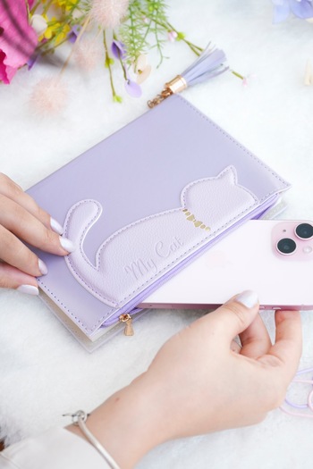 Victoria's Journals Zippered with Pocket. Notebook with Snap Vegan Cover 13X18 Cm.100 Gr. Striped