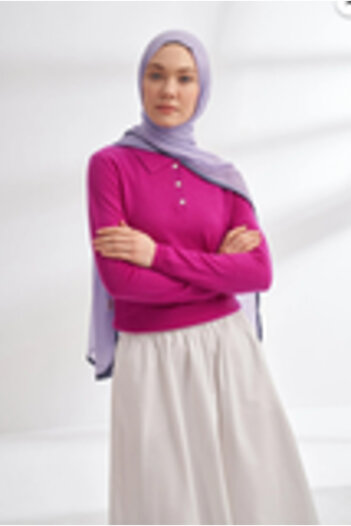 ARMANDA Muslin Scarf with Ties - Light Lilac