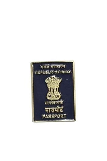 Generic Mobile Or Laptop Metal Self Adhesive Sticker Indian Passport Design