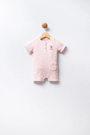 U.S. Polo Assn. Kids U.S Polo Assn Usb2457 Baby Girl Jumpsuit