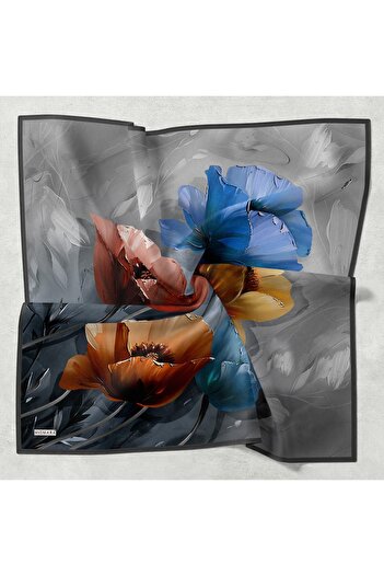 Levidor Mismara Large Floral Thin Comfort Scarf Cotton Lightness Simplicity Comfort and Elegance