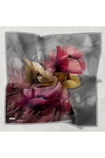 Levidor Mismara Large Floral Thin Comfort Scarf Cotton Lightness Simplicity Comfort and Elegance
