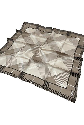 Armine Silk Scarf 2026 Winter - 9418-36 Stone Twill