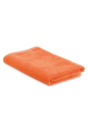 OEM Beach towel, velour cotton, 800 x 1500 mm, orange
