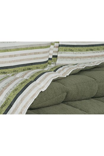 Evim Alves Double Sided Double Duvet Cover Set Khaki 200X220Cm