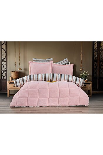 Evim Alves Double Sided Double Duvet Cover Set Light Pink 200X220Cm