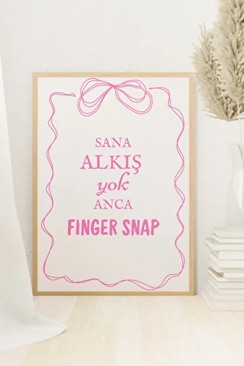 Funzee Manifest Girl Group Lyrics Set of 4 Posters I Don'T Clap You Anca Finger Snap - Unframed