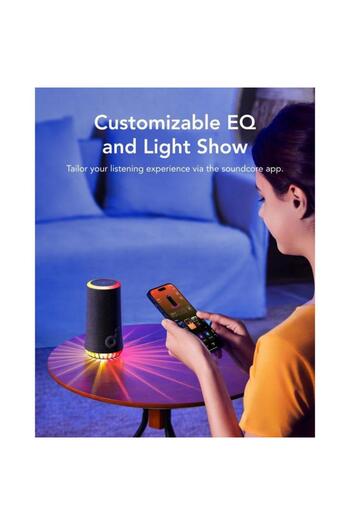 Anker Wireless Portable Speaker SoundCore Glow, 30W, Autonomy 18H, 360° Sound, Waterproof IP67 (Bla