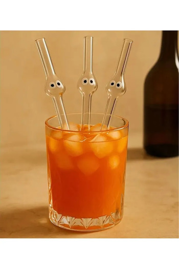 BALCI HEDİYELİK Cino Ghost Pipet 1 Piece Glass Pipette Cute Pipette with Figure