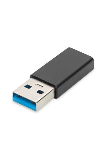 Digitus Adaptor AK-300524-000-S, USB 3.0 Tip A Mascul - USB 3.0 Tip C Mamă