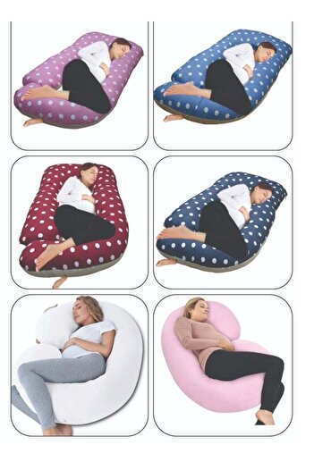 Generic Pregnancy Velvet Pillow in G Shape - Luxurious Maternity Support Pillow for Comfort and Back Relief